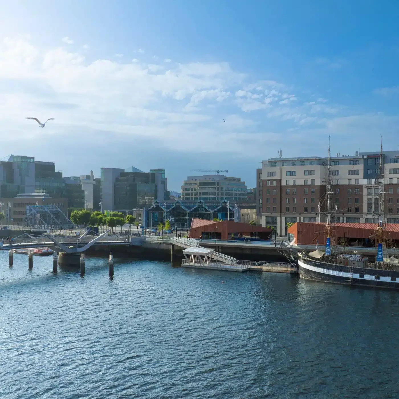 The CHQ Building based at the Dublin Docklands