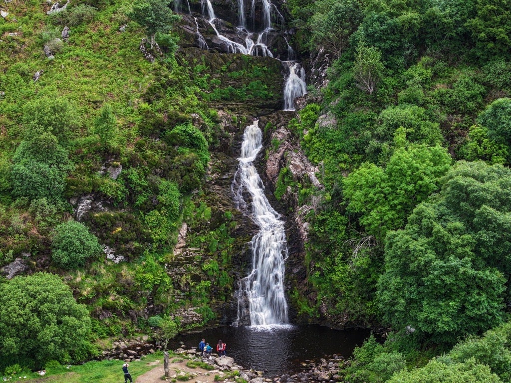 Waterfall on the Sliabh Liag Pilgrim Path in Donegal