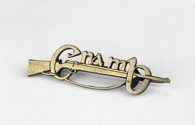 Cumann na mBan badge owned by Marcella Cosgrave