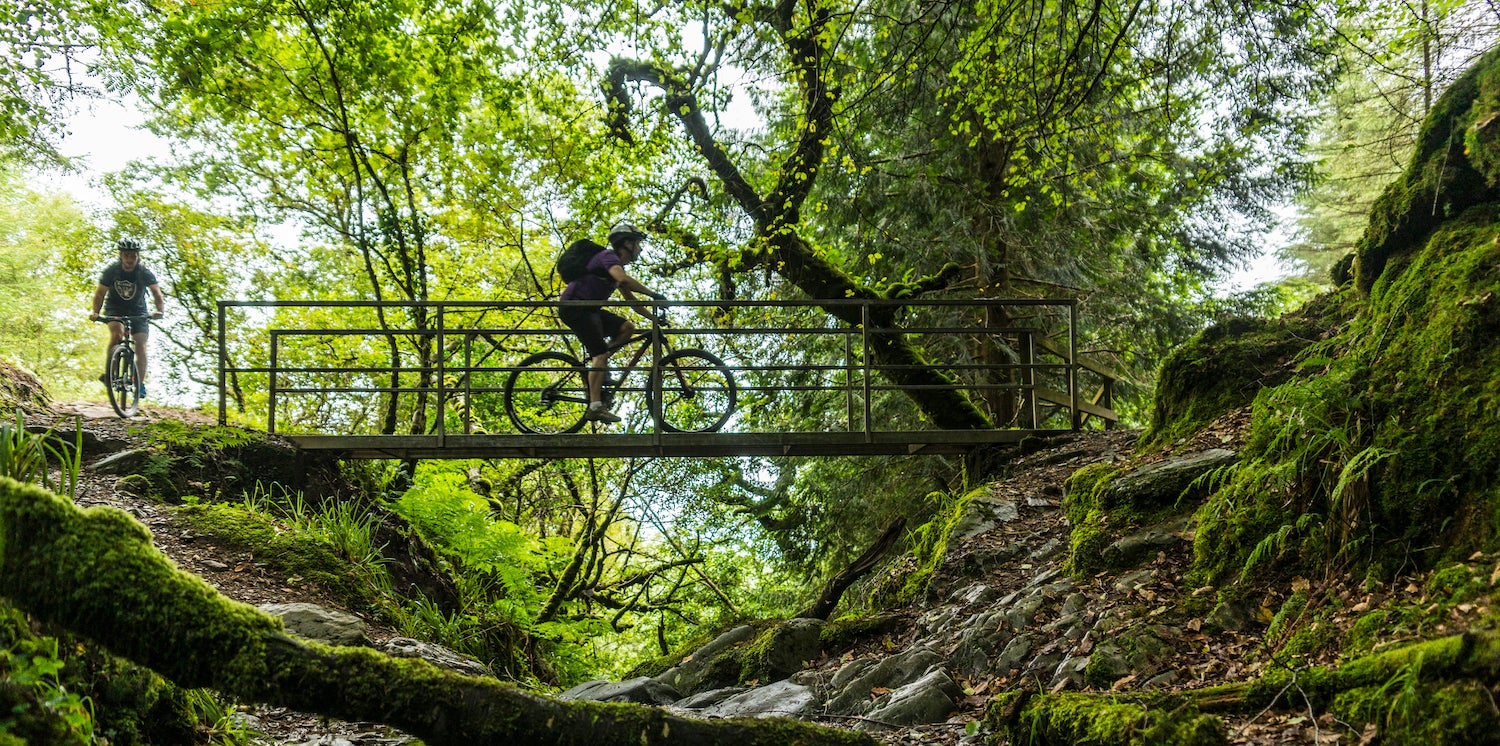Cyclists on the Ballyhoura Mountain Biking Trails in Co Limerick