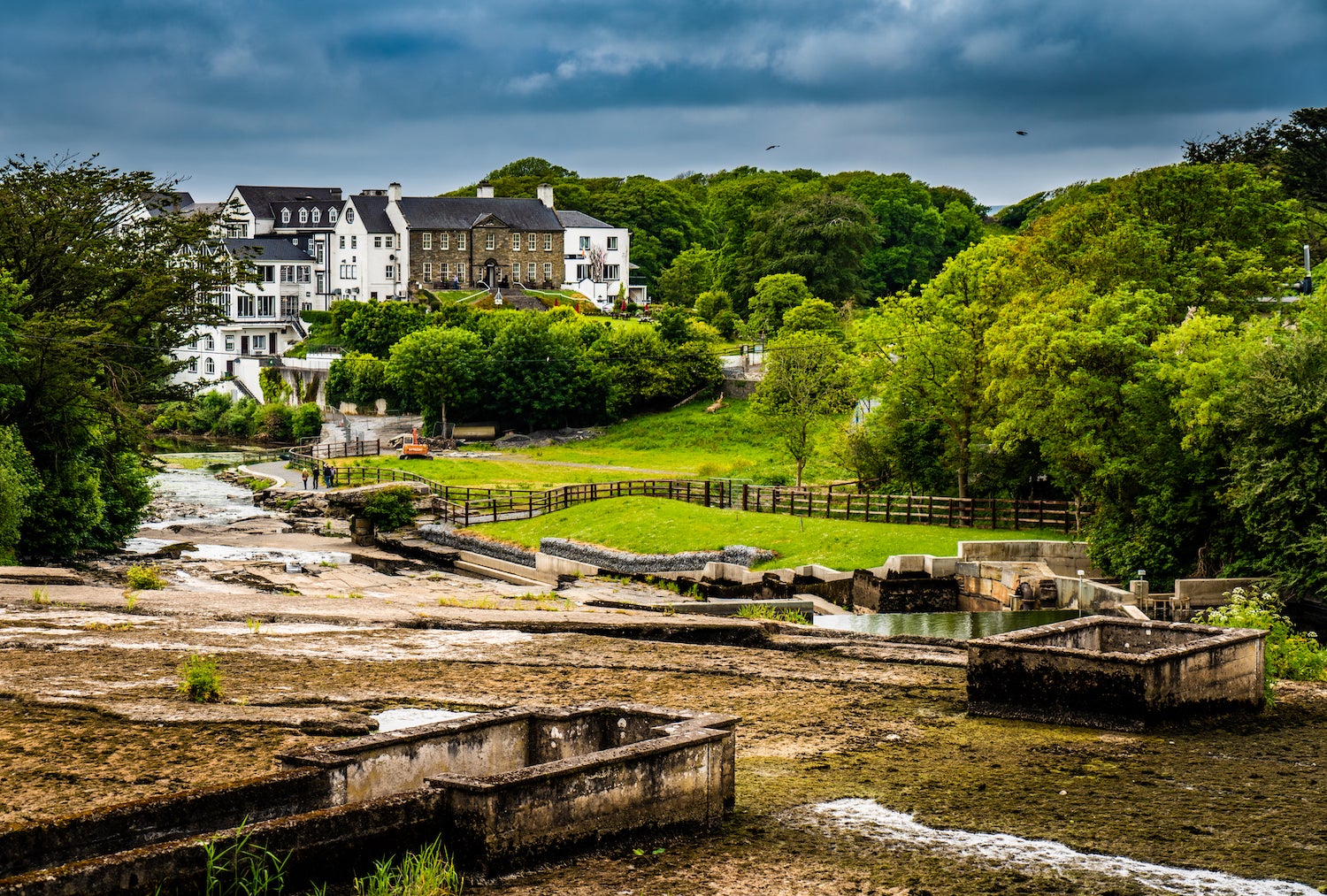 Exterior image of the Falls Hotel in County Clare