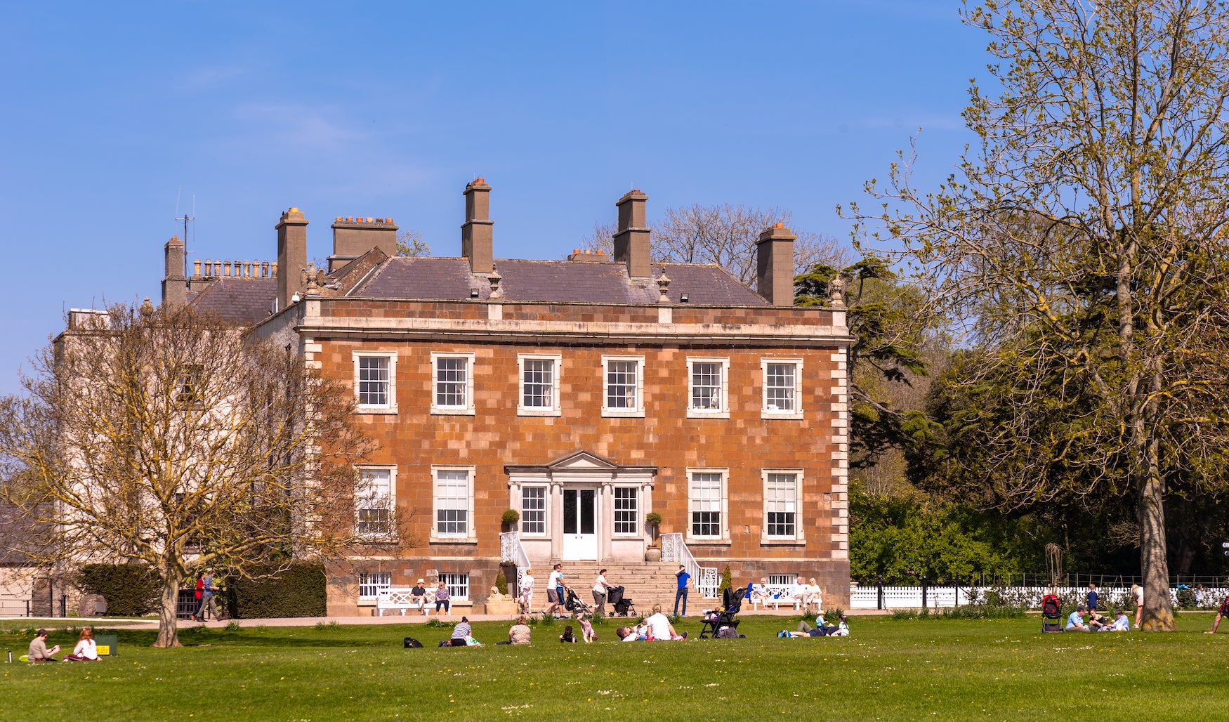 Exterior view of Newbridge House and Farm in Co Dublin