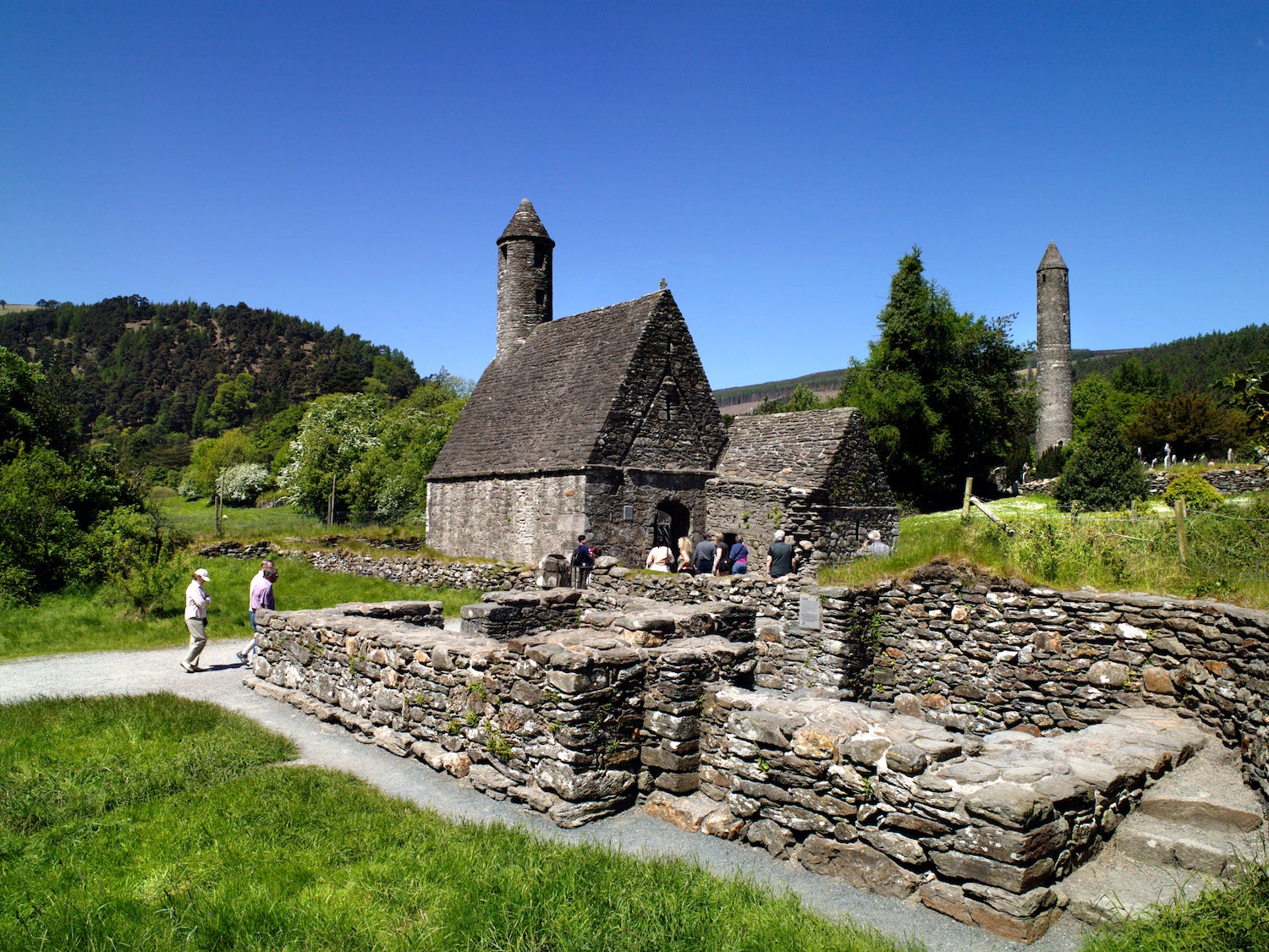 St Kevin's Church in Glendalough, Co Wicklow