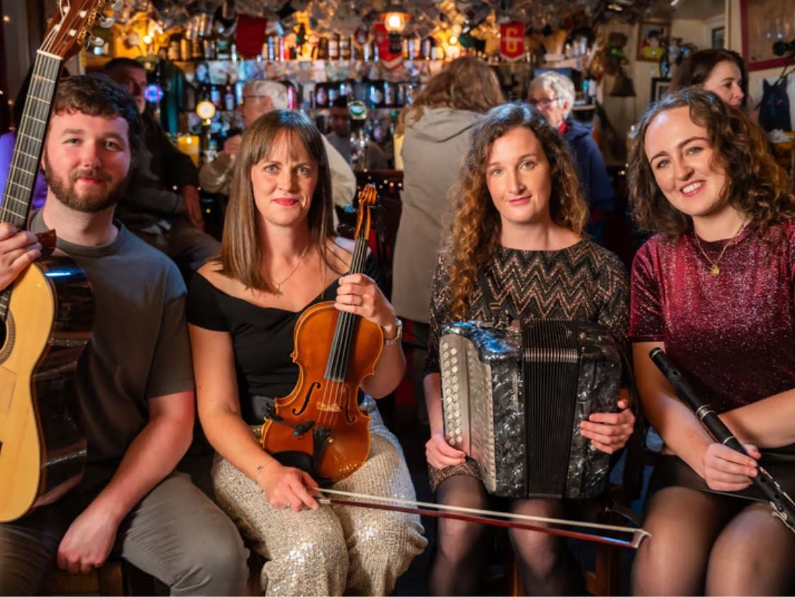Invigorating polkas and slides, original compositions, and traditional West Kerry songs come alive in the hands of four of Ireland’s most exciting musicians.