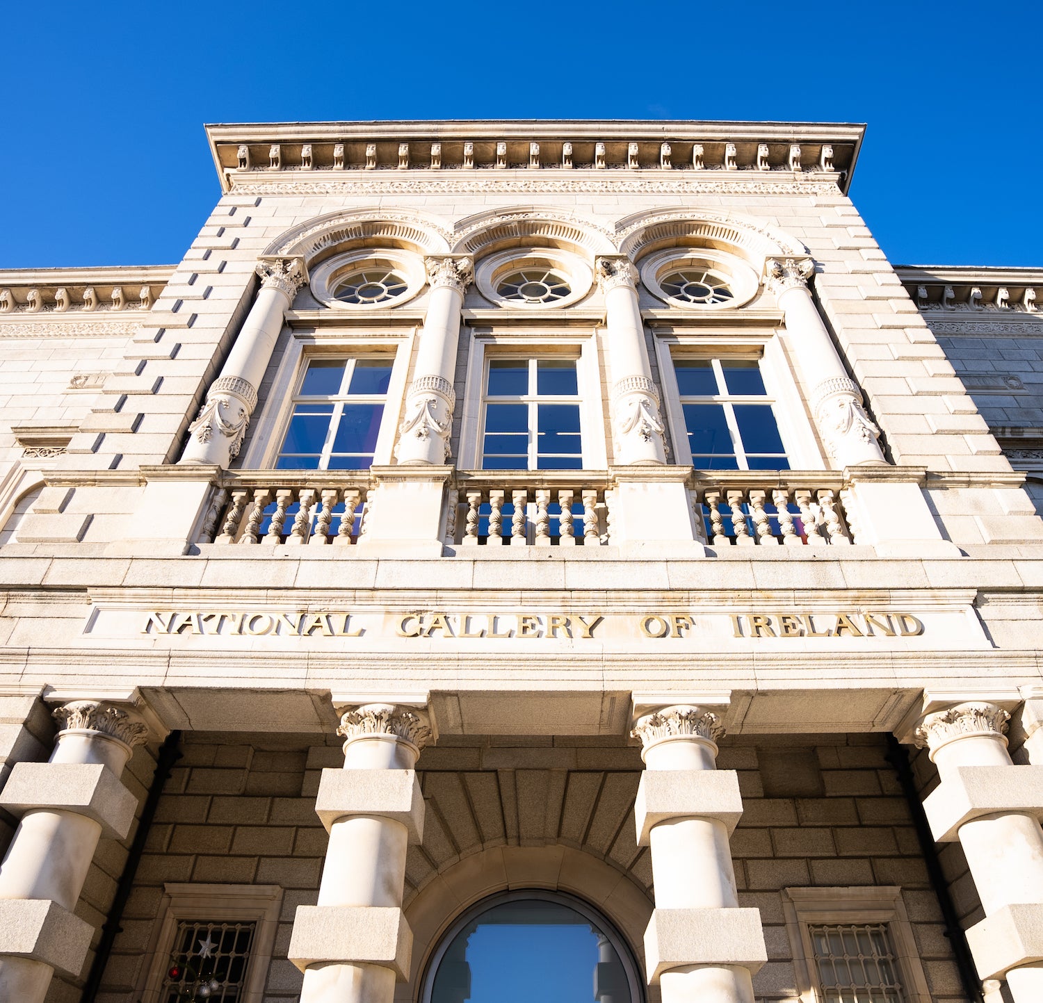 Exterior view of the National Gallery of Ireland in Dublin city