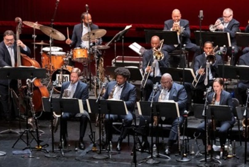 Jazz at Lincoln Center with Wynton Marsalis, part of an orchestra