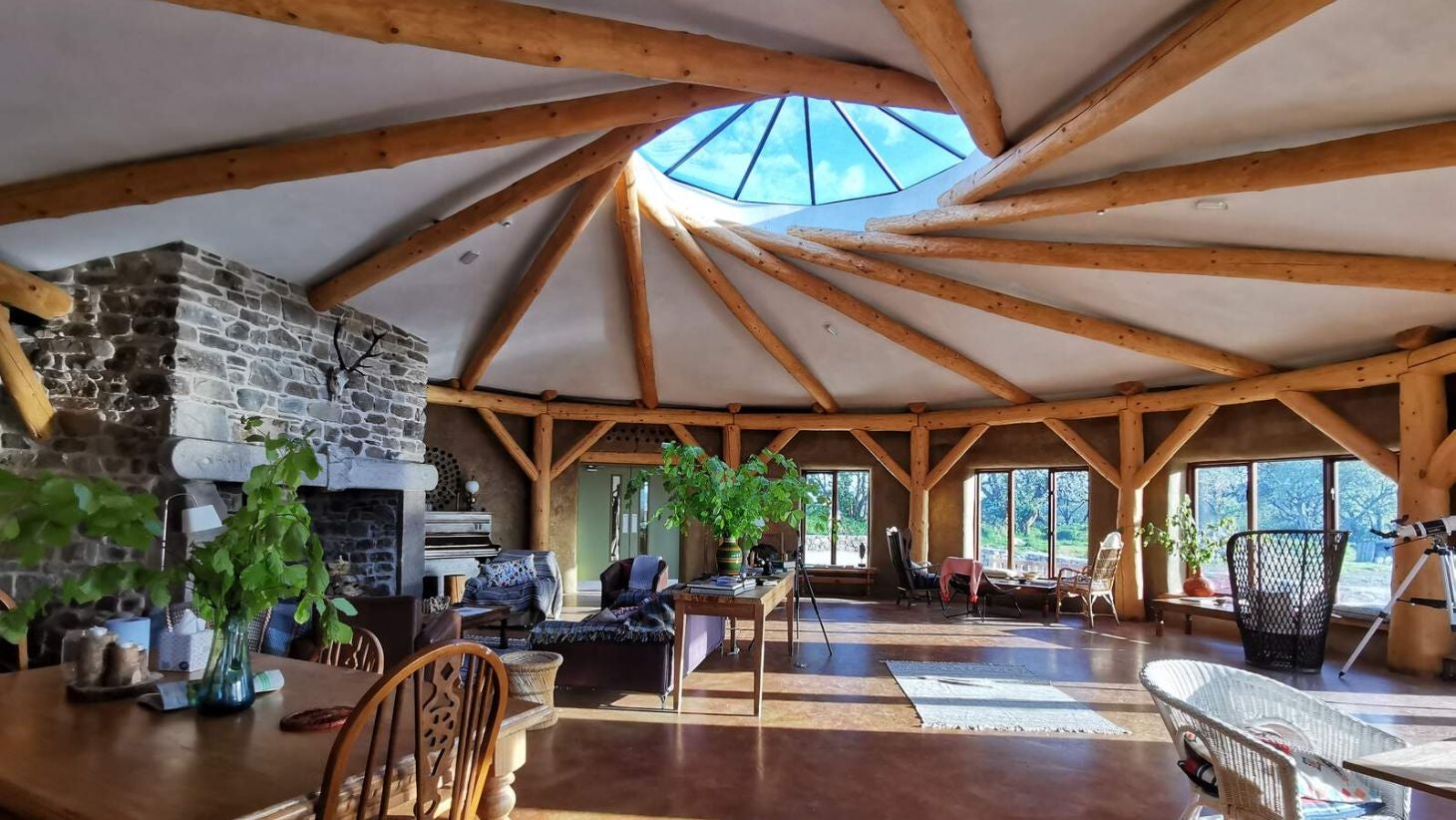 A great room at Lough Mardal Lodge in County Donegal.