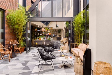 Casual seating area.