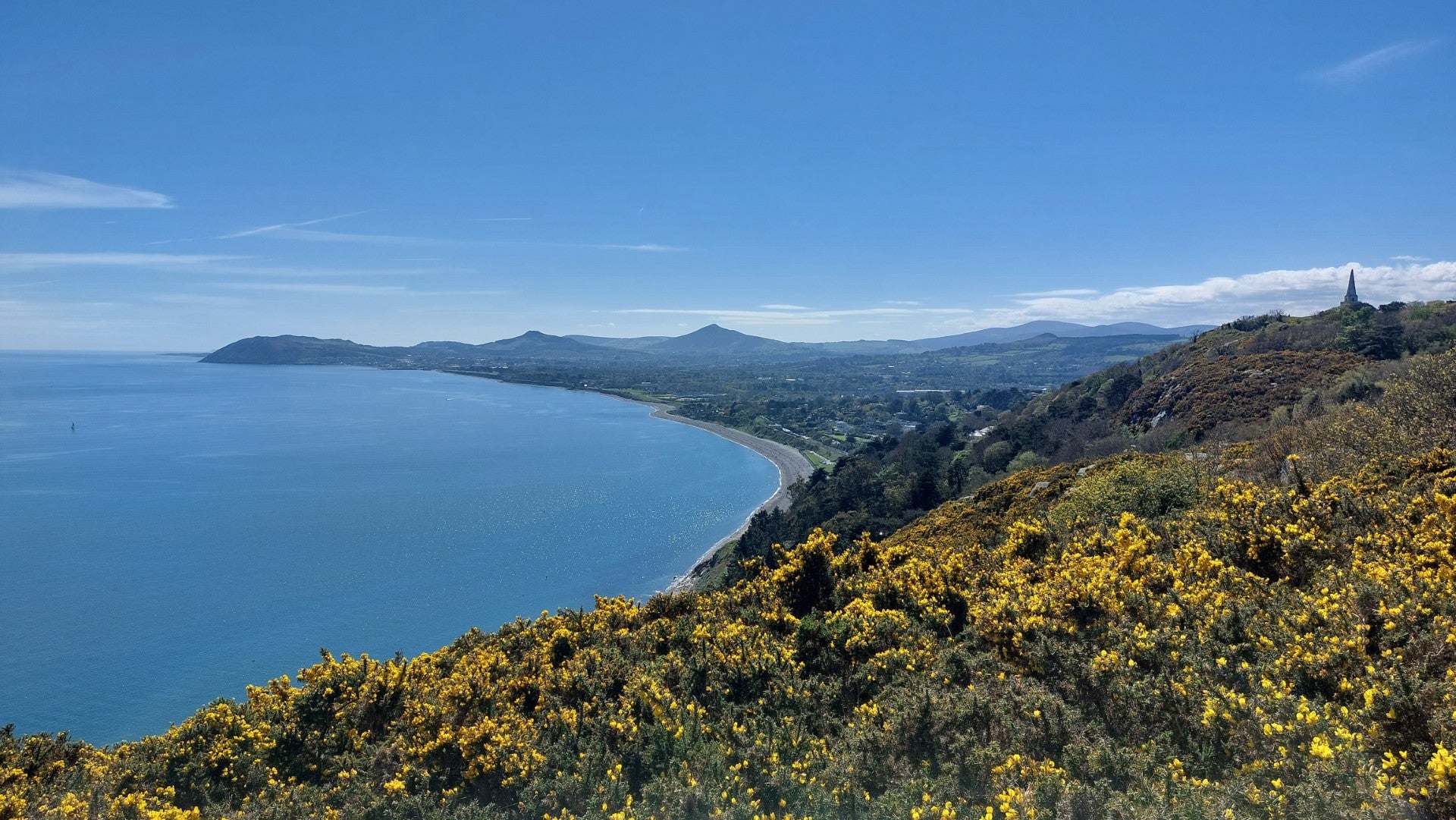 The view from Killiney Hill in Co Dublin
