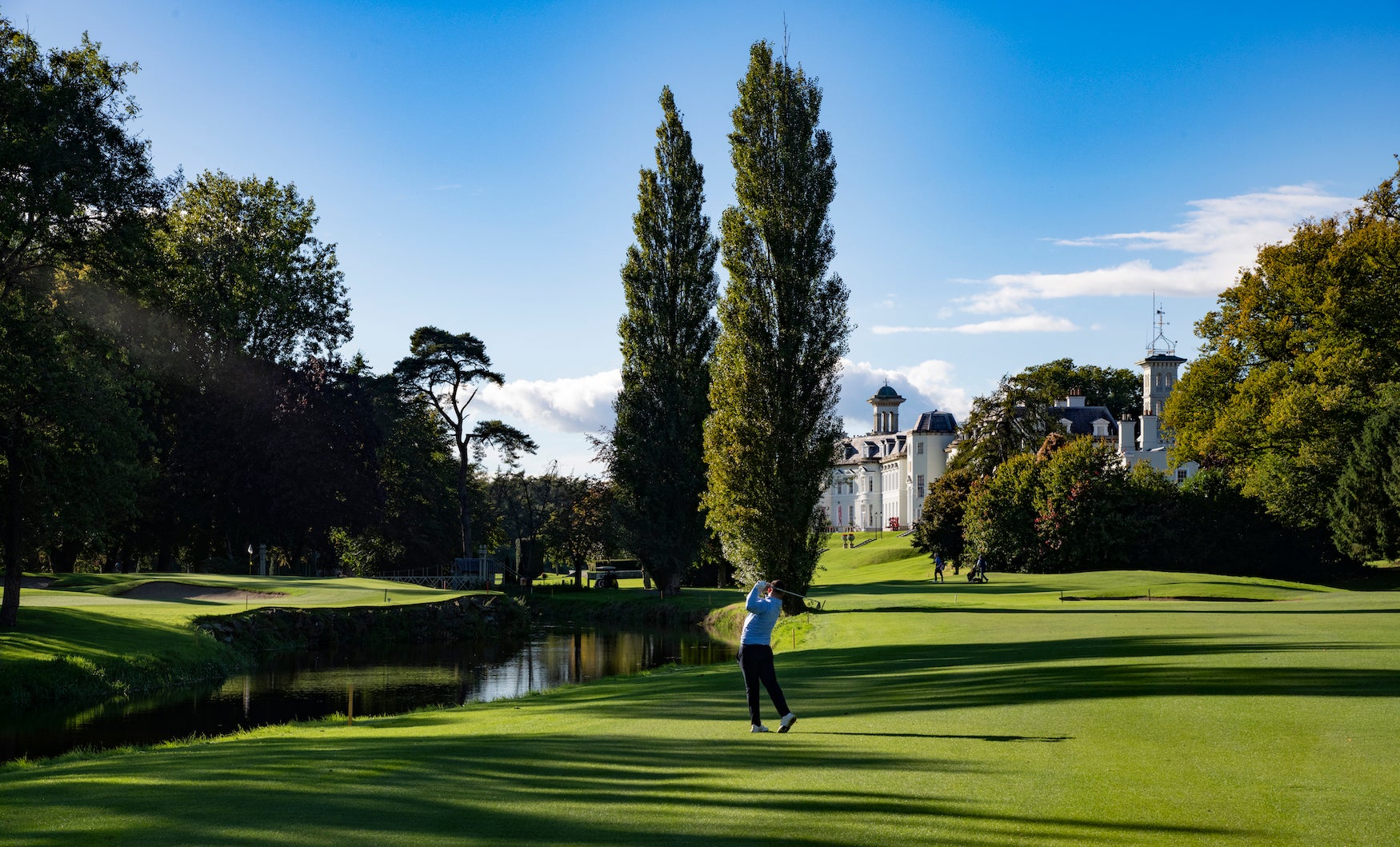 A golfer at the K Club Golf Course in County Kildare