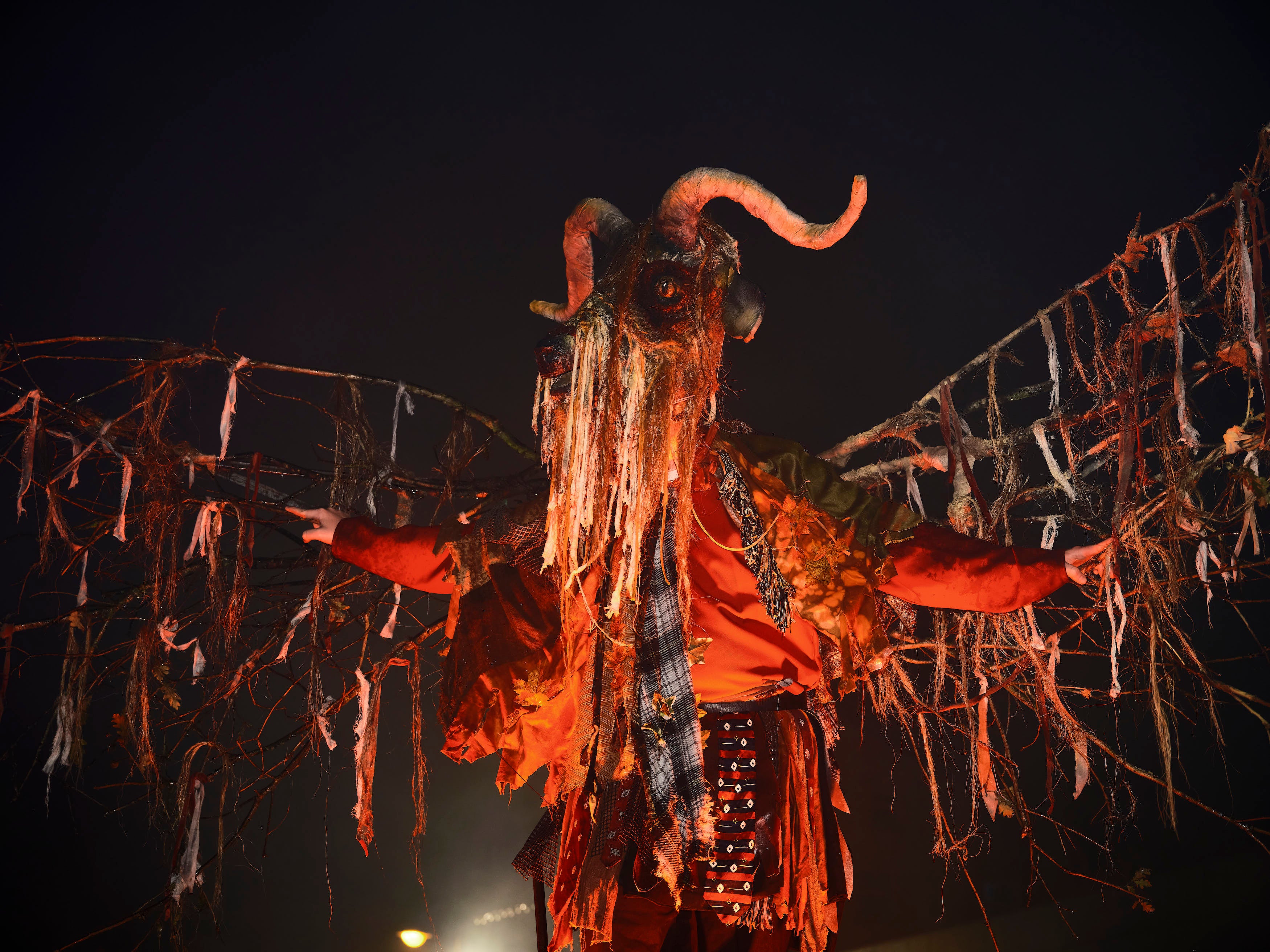 A street performer at the Waterford Samhain Festival 2023