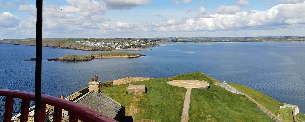 Ballycotton Sea Adventures view from the lighthouse on Ballycotton Island