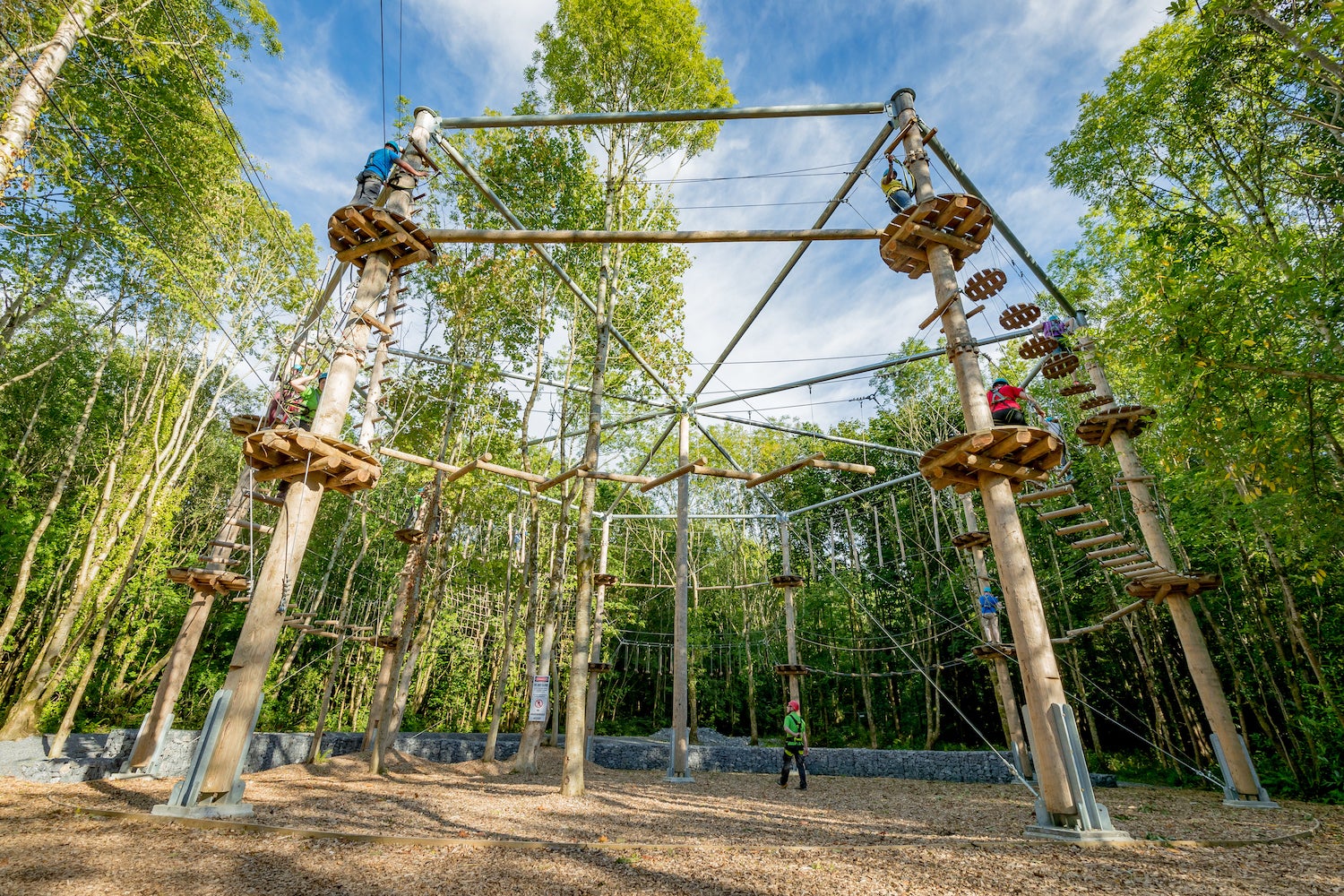 People at the Castlecomer Discovery Park in Kilkenny