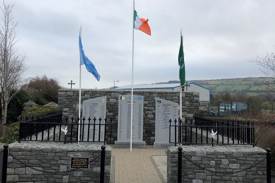 Memorial at INUVA Post 19 Letterkenny County Donegal