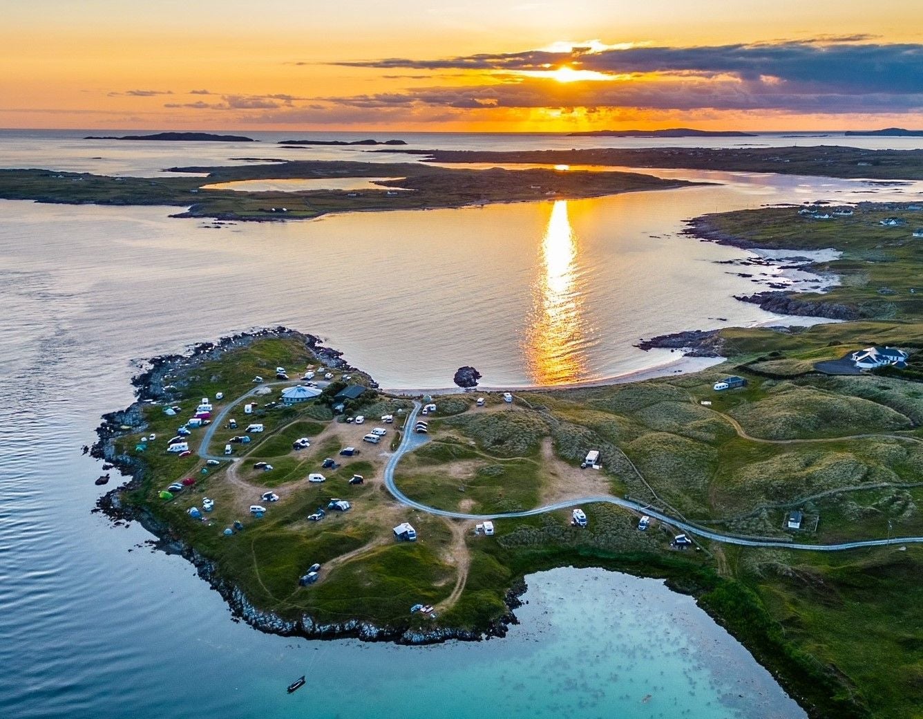 Aerial view of site.
