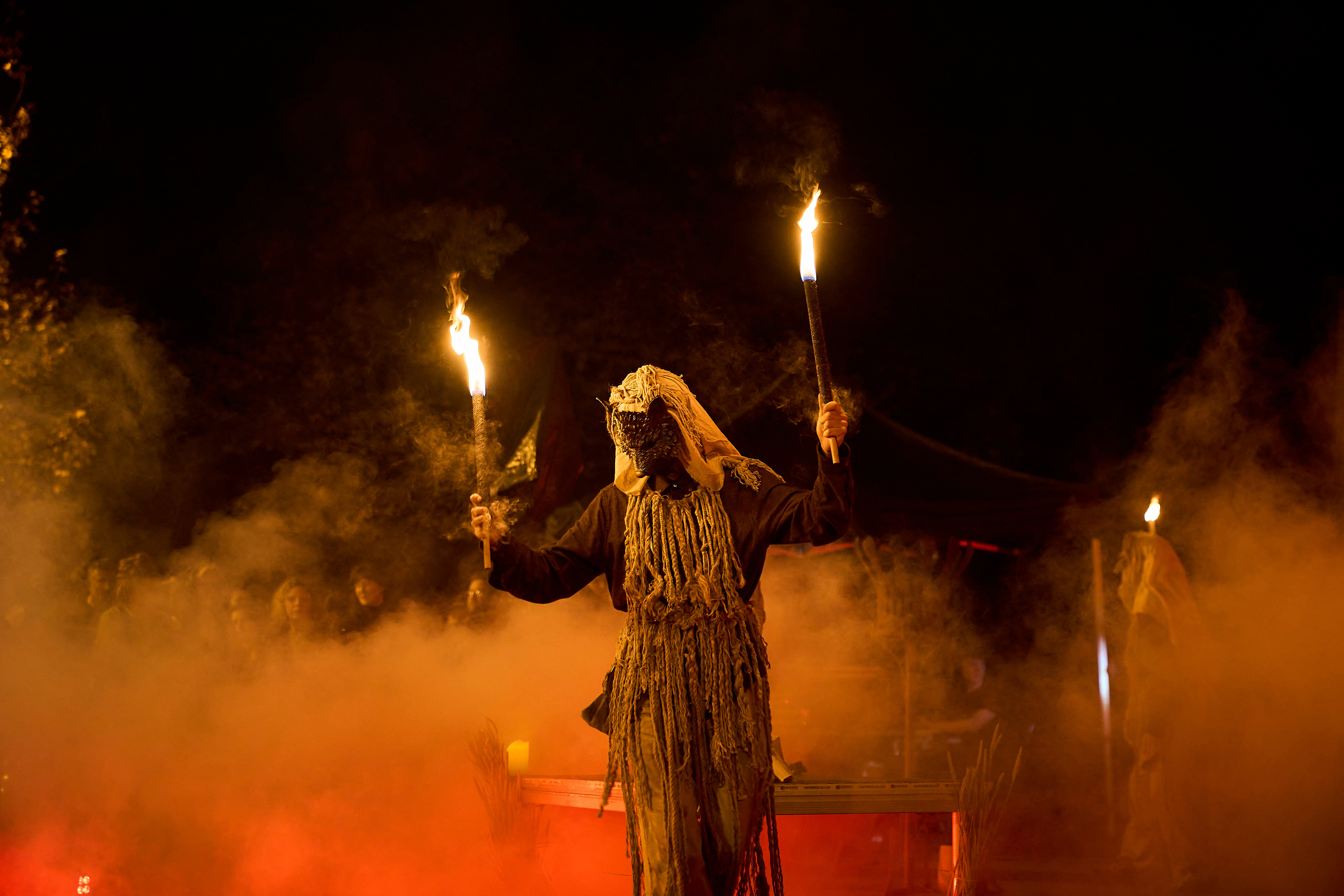 Masked performer at the Kerry Home Coming Festival.