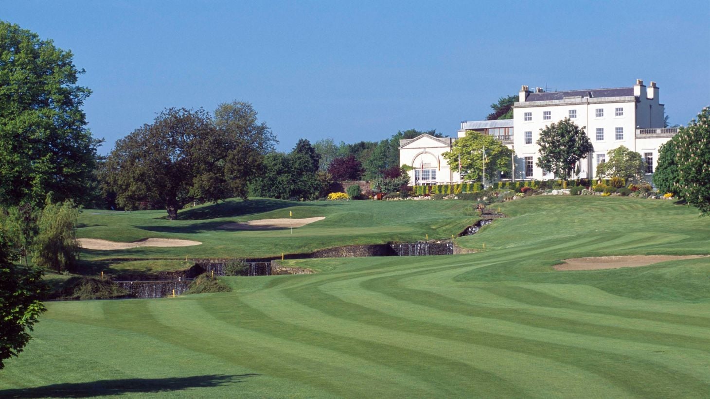 Druids Glen Resort Spa in front of a golf course in Wicklow