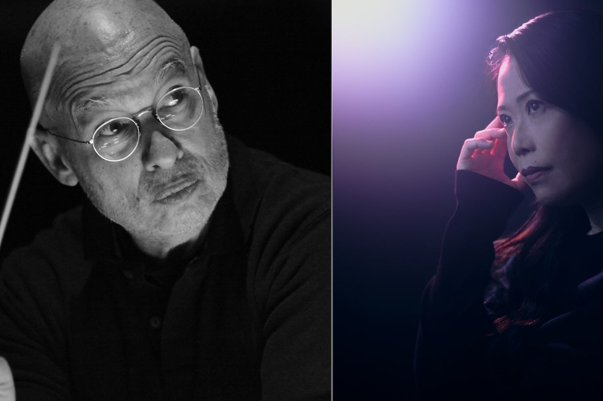 conductor Dennis Russell Davies and pianist Maki Namekawa