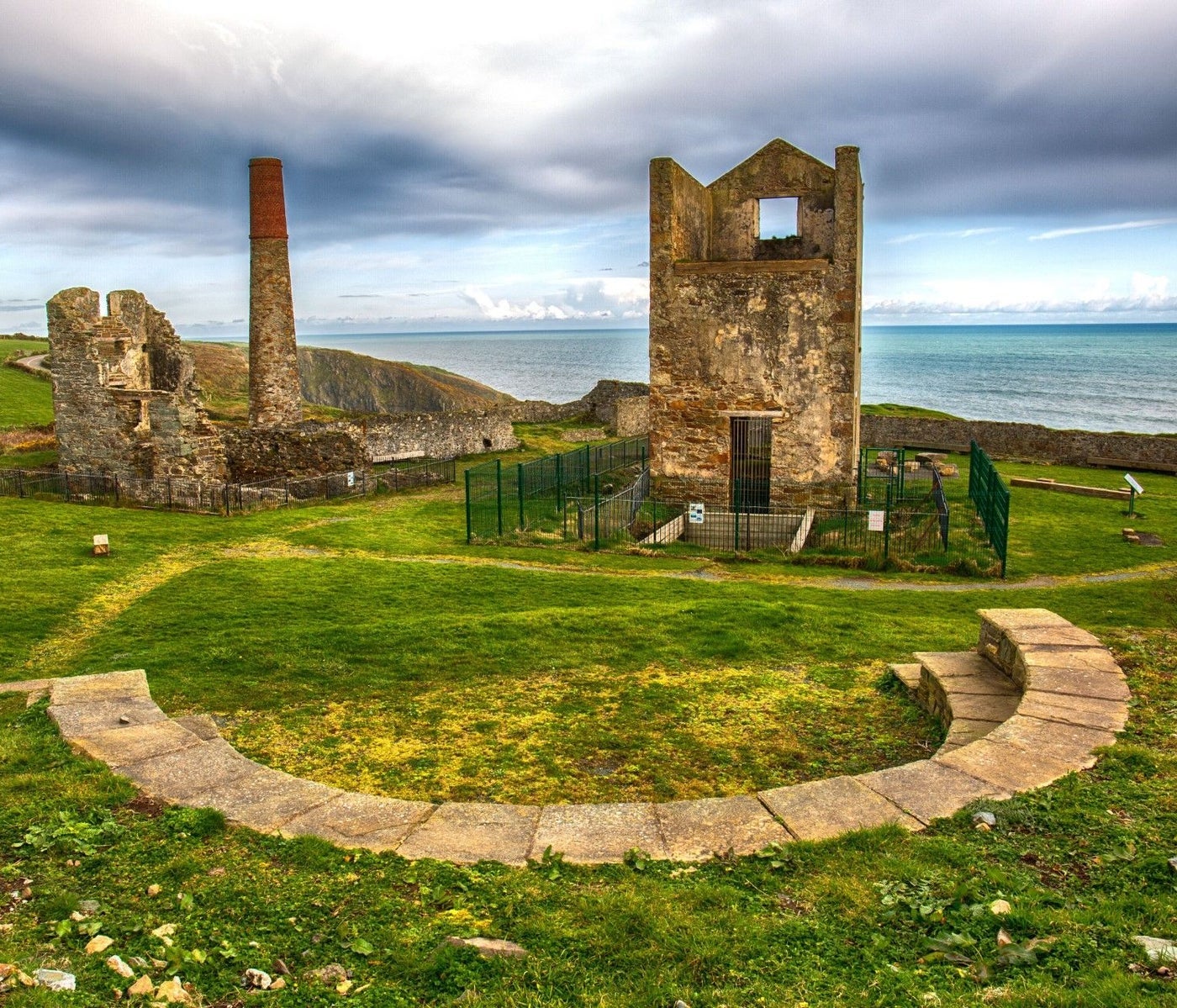 A view of Tankardstown mining complex with a chimney