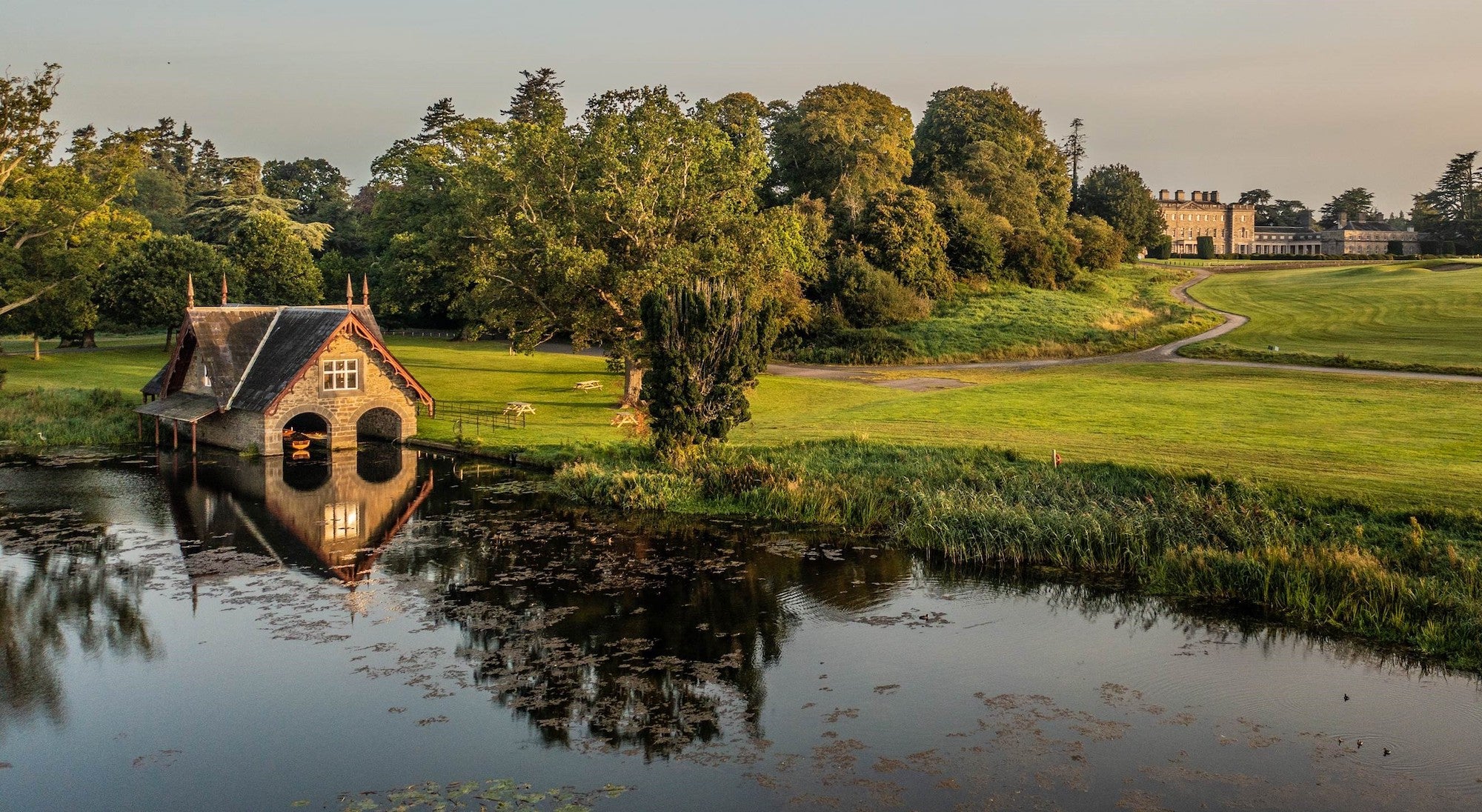 The boathouse at Carton House in Maynooth, Co Kildare