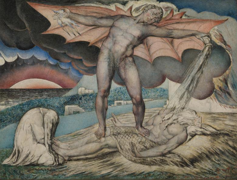 William Blake, Satan Smiting Job with Sore Boils, c.1826. Tate, Presented by Miss Mary H. Dodge through the Art Fund 1918. Photo: Tate.