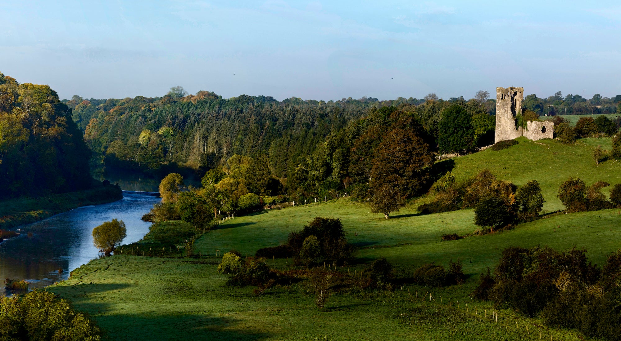 Wander the D'Arcy family's old home at Dunmoe Castle.