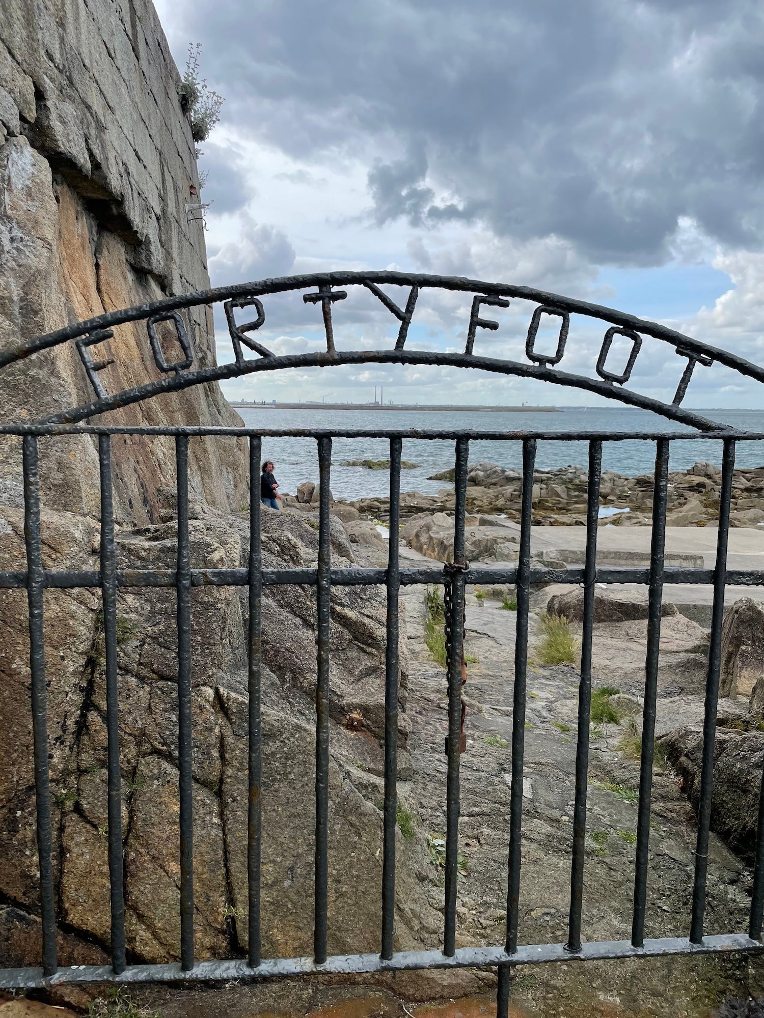 Gate to the Forty Foot in Dún Laoghaire, Co Dublin