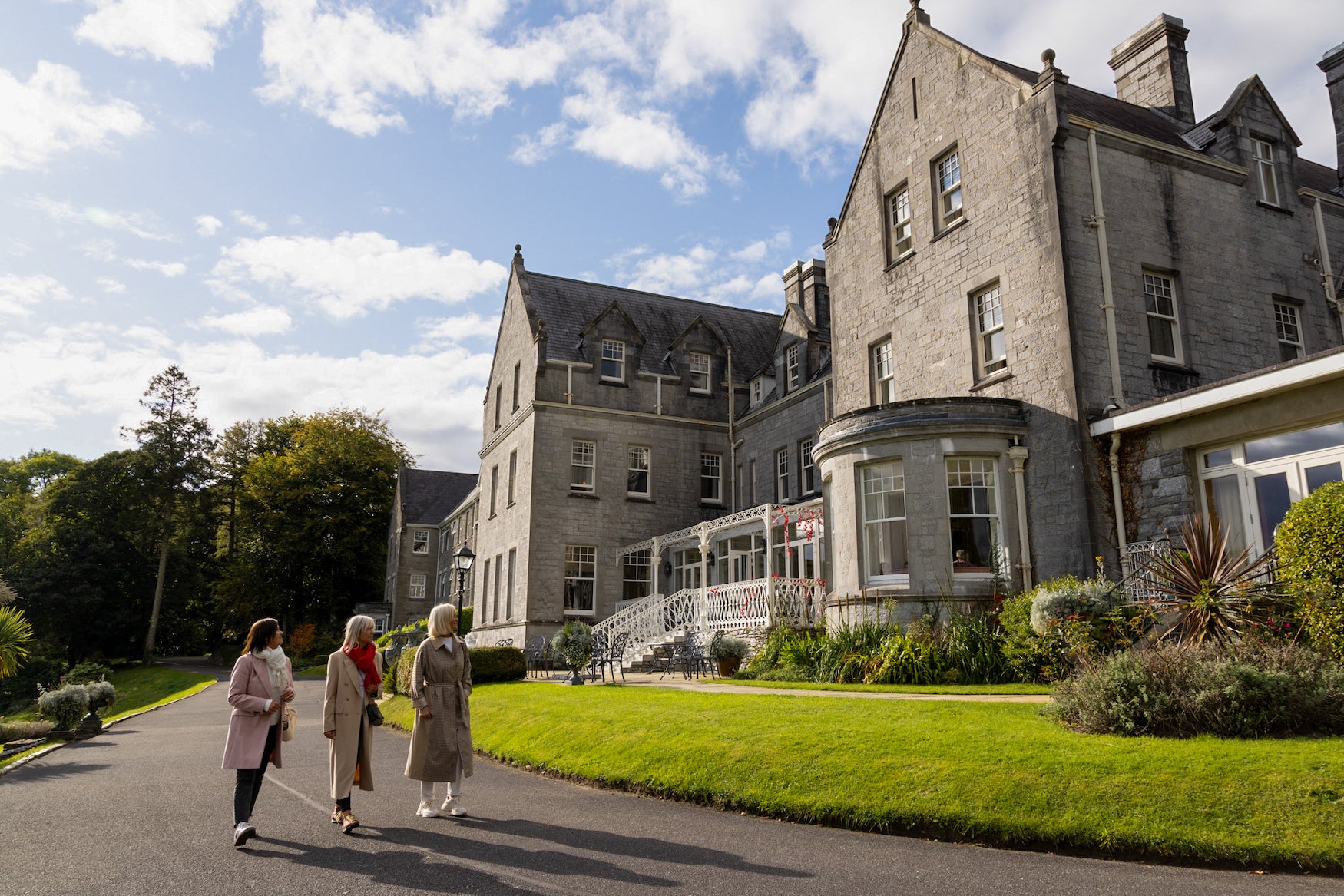 People walking at the Park Hotel in Kenmare, Co Kerry