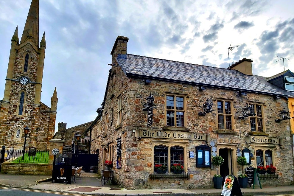 Exterior front view of the Olde Castle Bar