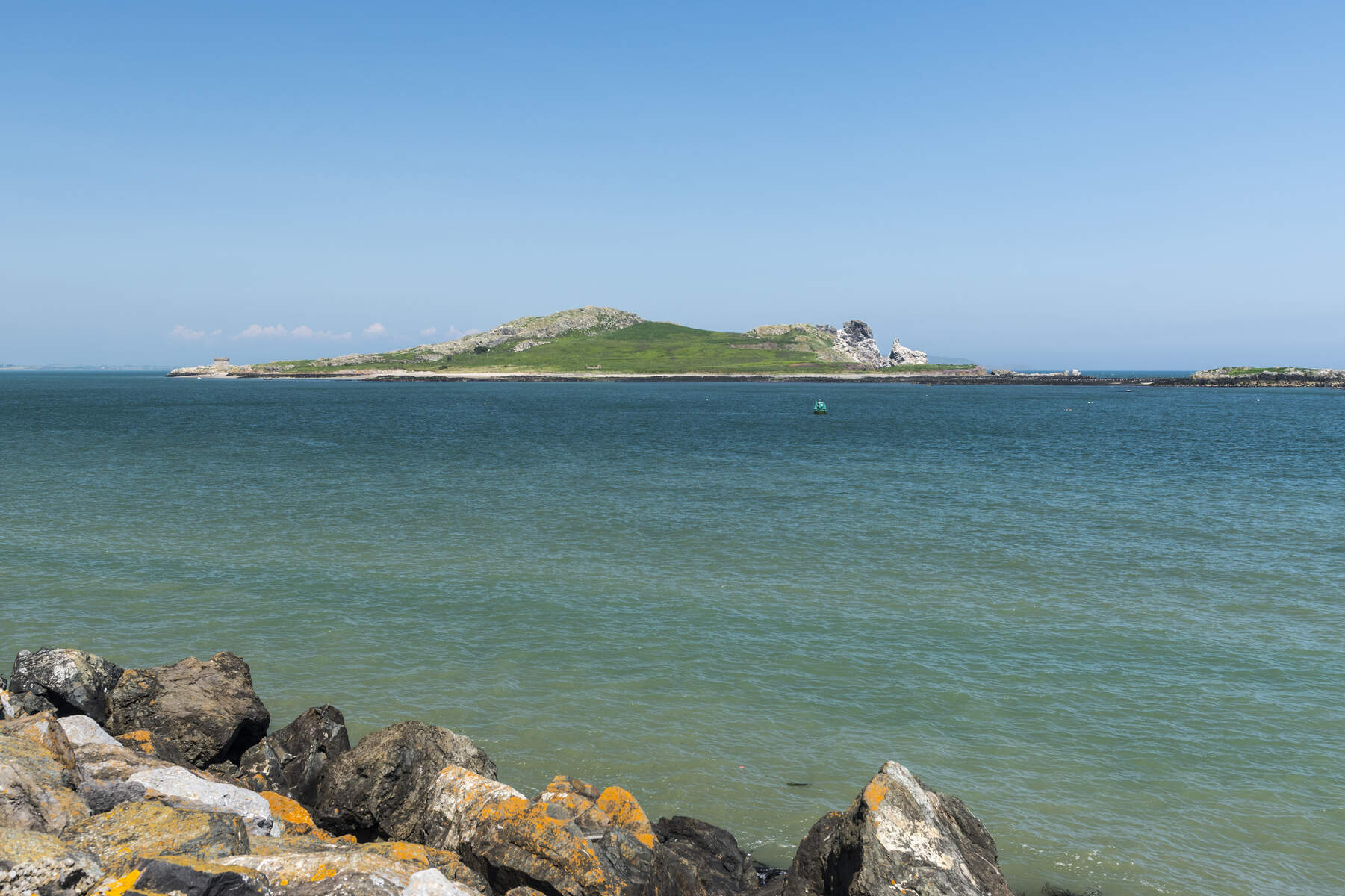 View towards an island
