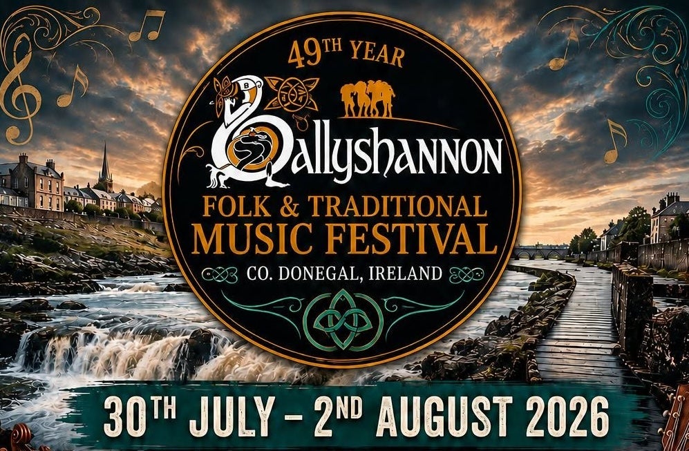 Part of poster for  Ballyshannon Folk and Trad Festival