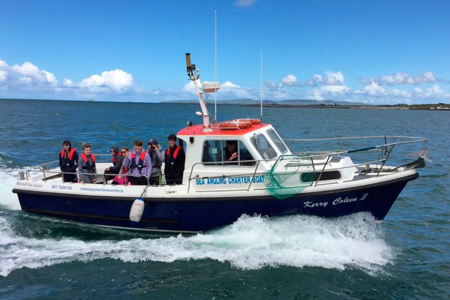 The Kerry Coleen 11 boat with passengers on board out at sea