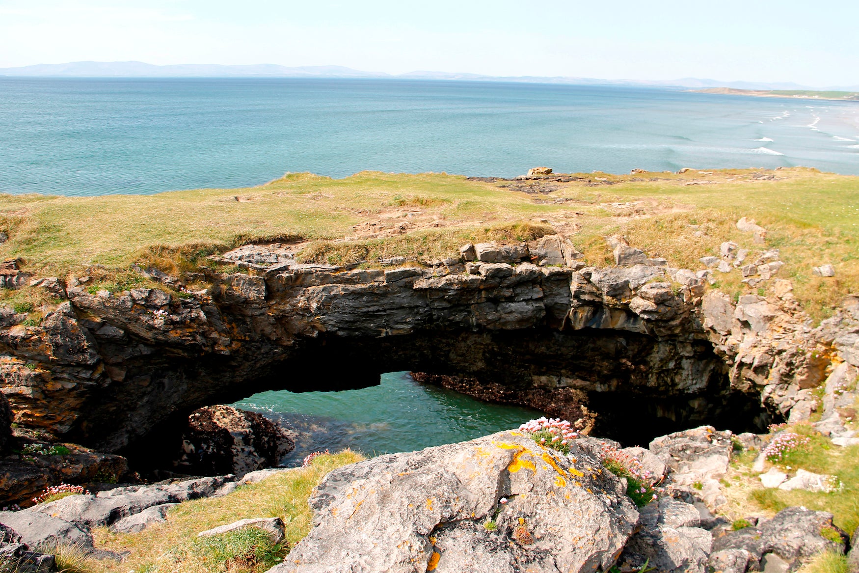 The Fairy Bridge at Tullan Strand in Bundoran, Co Donegal