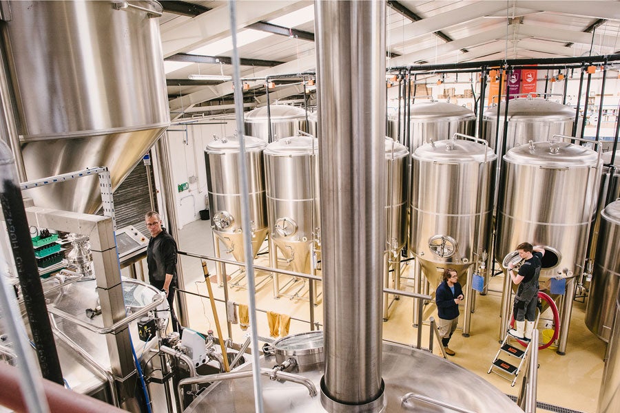 Kinnegar Brewing production area at the K2 facility