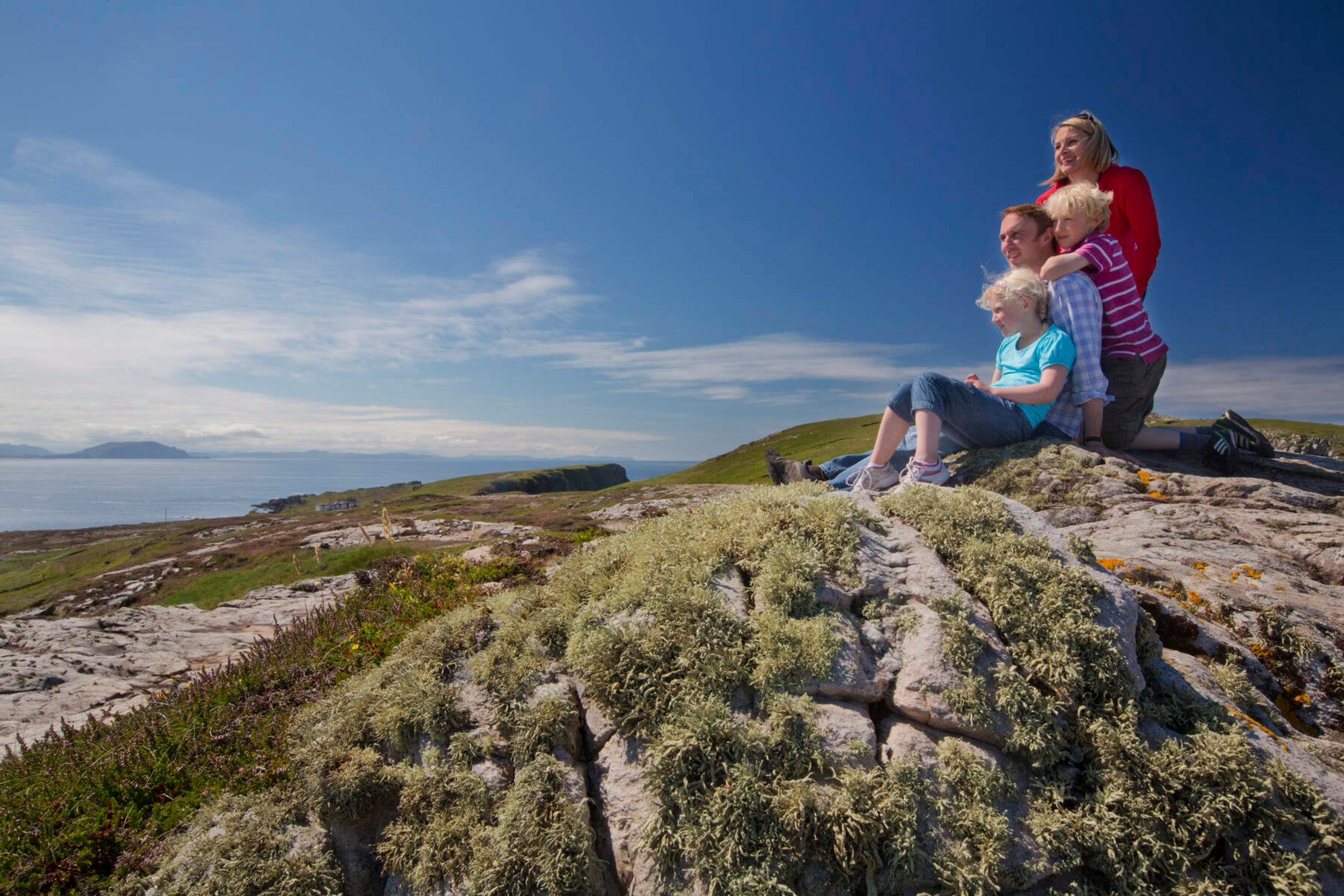 Family at Malin Head, County Donegal