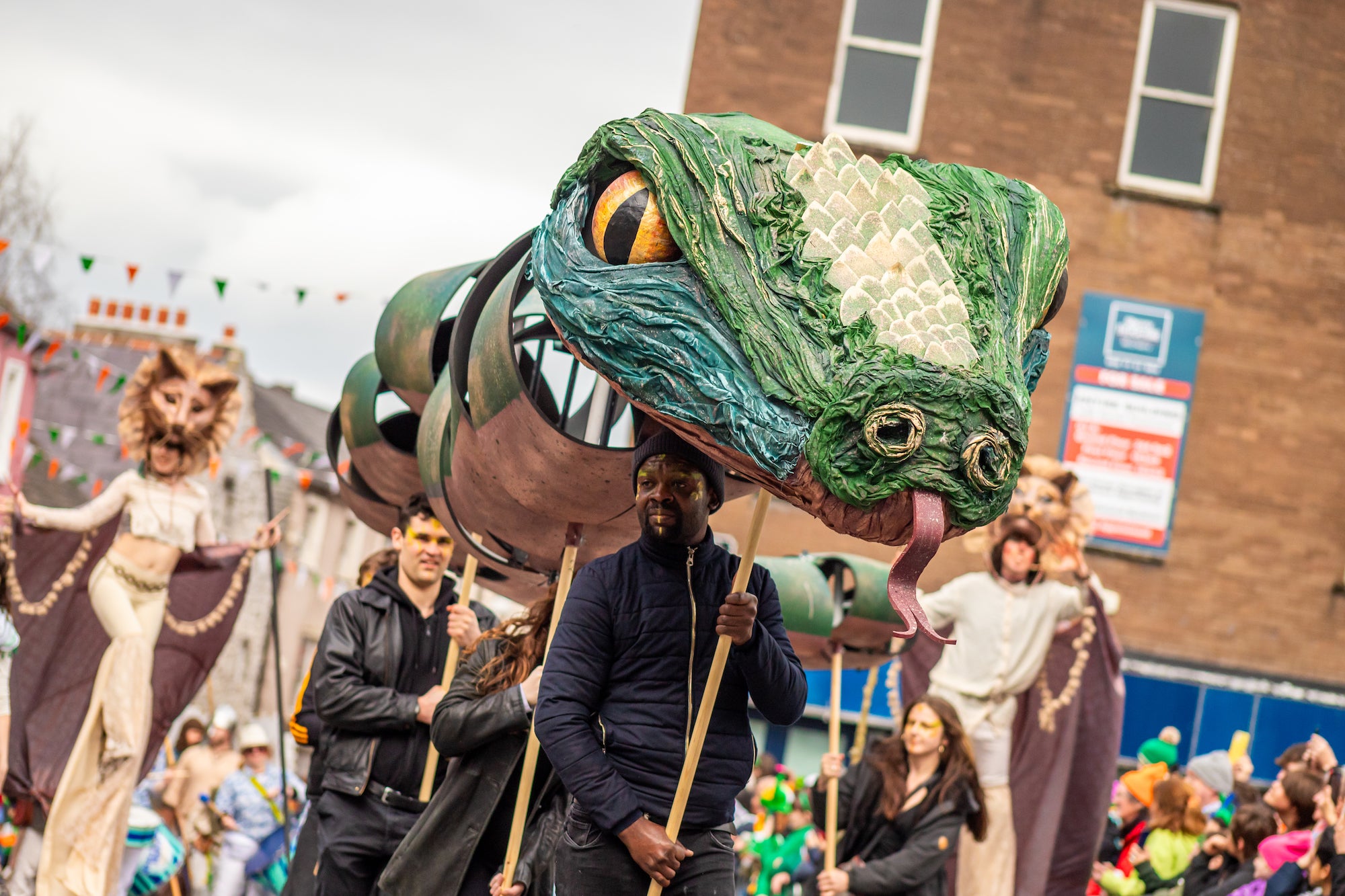Performers at the 2024 St Patrick's Day Parade in Kilkenny city