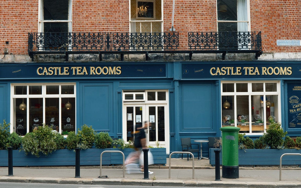 Exterior view of the Castle Tea Rooms