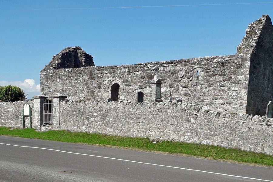 A view of the Monastic ruins next to the Heritage Centre
