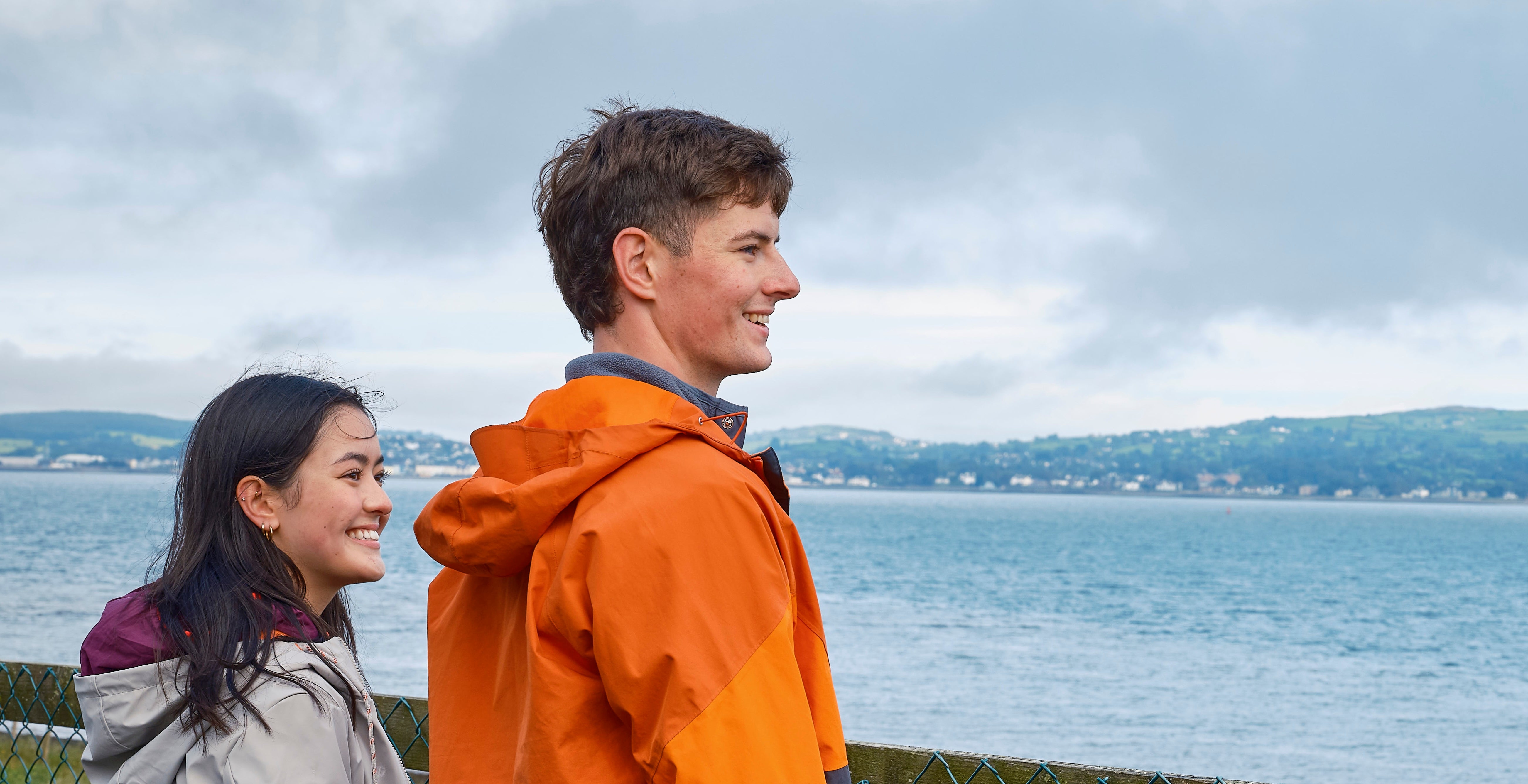 People walking the Carlingford Omeath Greenway in Co Louth