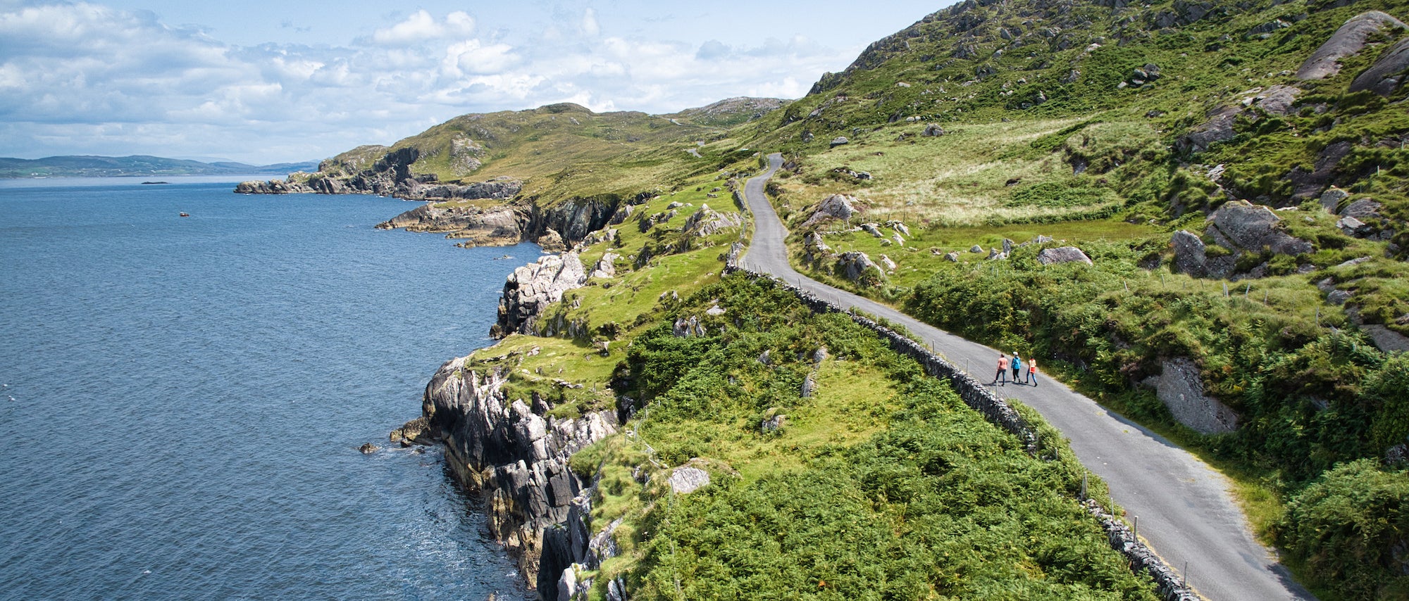 People walking along the Beara Peninsula in West Cork