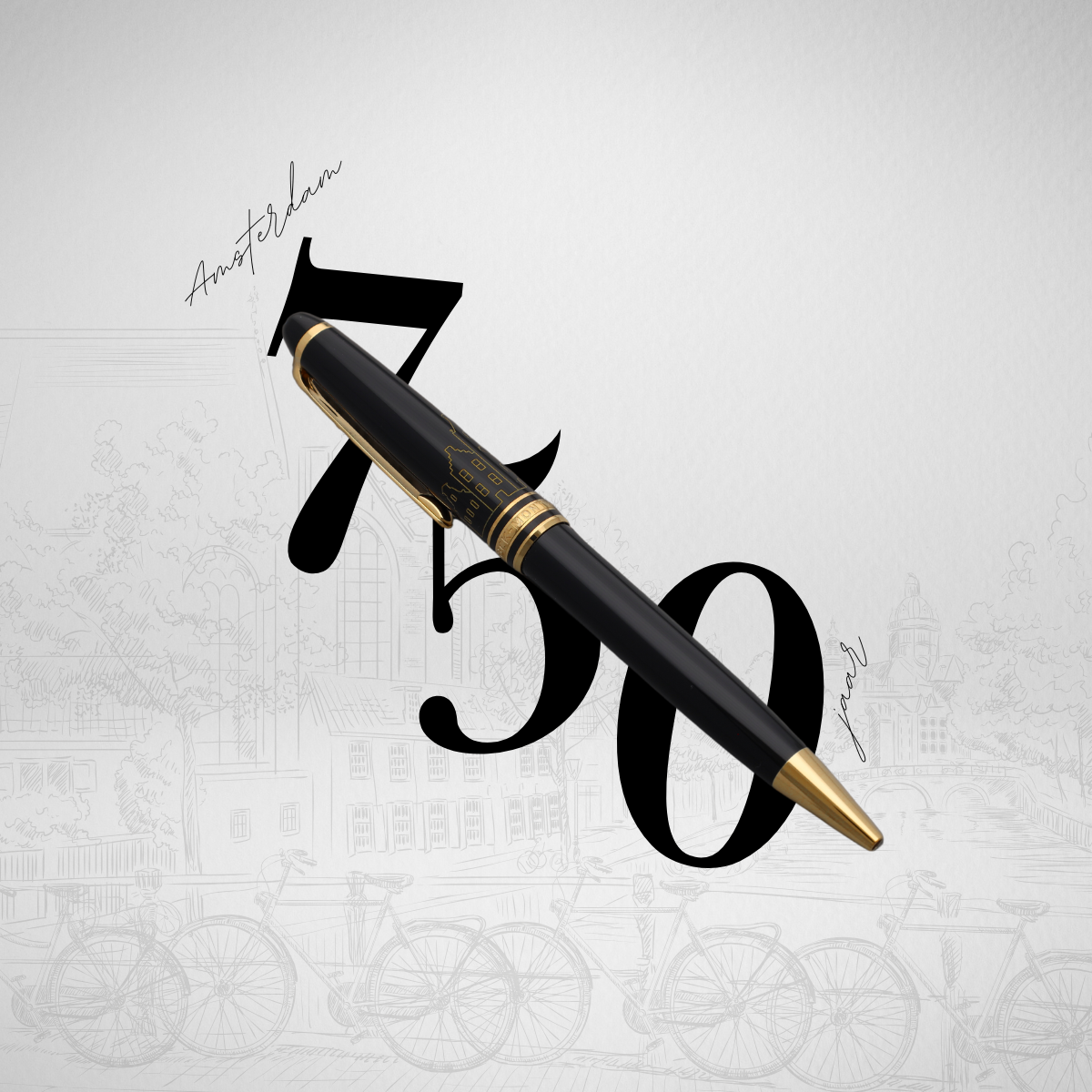 Montblanc x GASSAN Limited Edition pen ter ere van Amsterdam 750 jaar.