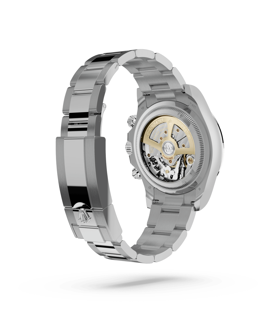 Rolex Cosmograph Daytona in Oyster, 40 mm, platina with a IJsblauw, kastanjebruine tellerringen dial, Kastanjebruine keramische Cerachrom-bezel uit één stuk met gevormde cijfers en schaalverdelingen bezel, and Oyster, massieve driedelige schakels bracelet