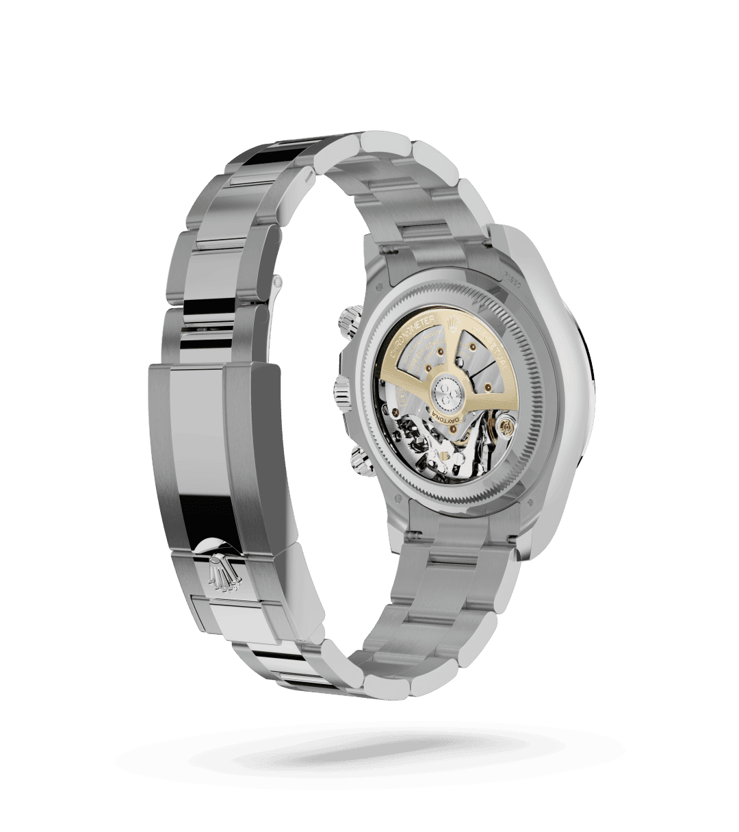 Rolex Cosmograph Daytona in Oyster, 40 mm, platina with a IJsblauw, kastanjebruine tellerringen dial, Kastanjebruine keramische Cerachrom-bezel uit één stuk met gevormde cijfers en schaalverdelingen bezel, and Oyster, massieve driedelige schakels bracelet