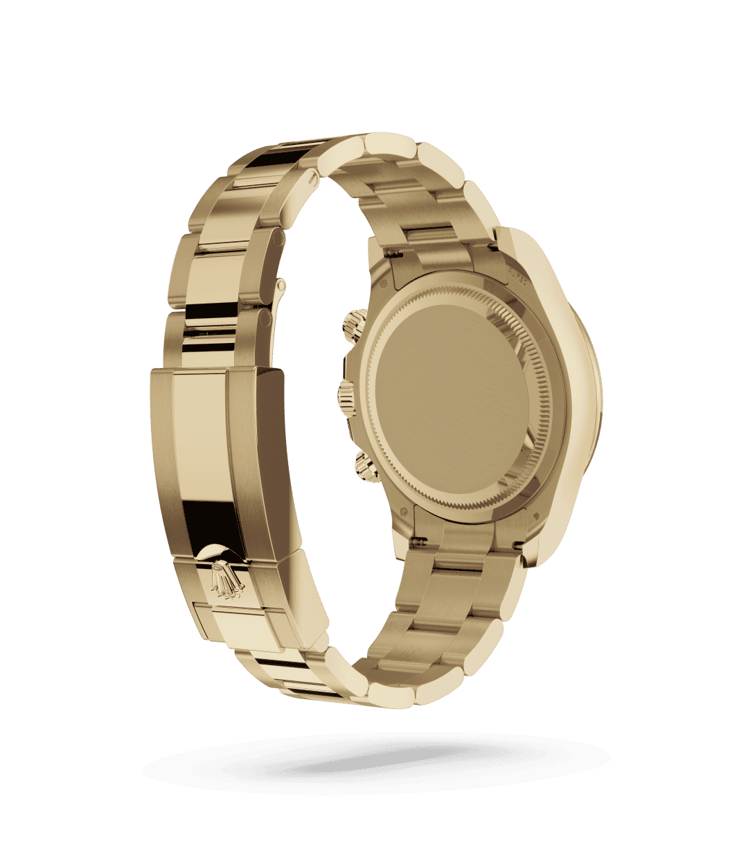 Rolex Cosmograph Daytona in Oyster, 40 mm, geelgoud with a Helderzwart en goud, bezet met diamanten dial, Vast, met ingegraveerde tachymetrische schaal, in 18 kt geelgoud bezel, and Oyster, massieve driedelige schakels bracelet