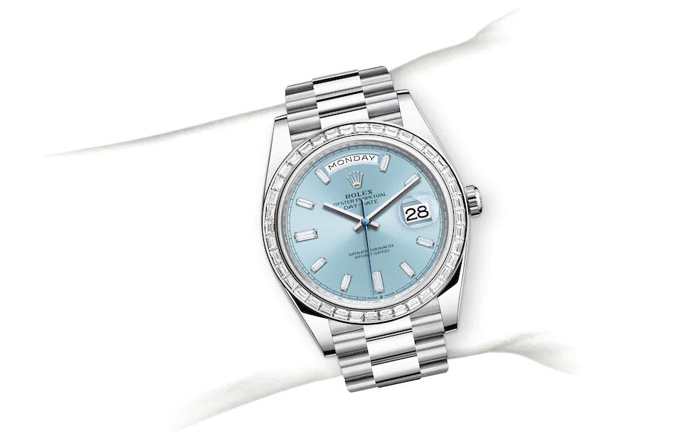 Rolex Day‑Date in Platinum, M228396TBR-0002 | GASSAN