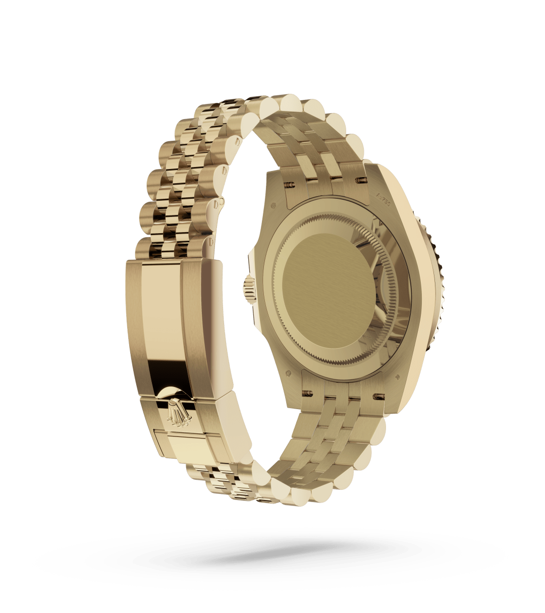 Rolex GMT-Master II in Oyster, 40 mm, yellow gold with a Black dial, Bidirectional rotatable 24-hour graduated bezel. Two-colour grey and black Cerachrom insert in ceramic, moulded numerals and graduations bezel, and Jubilee, five-piece links bracelet