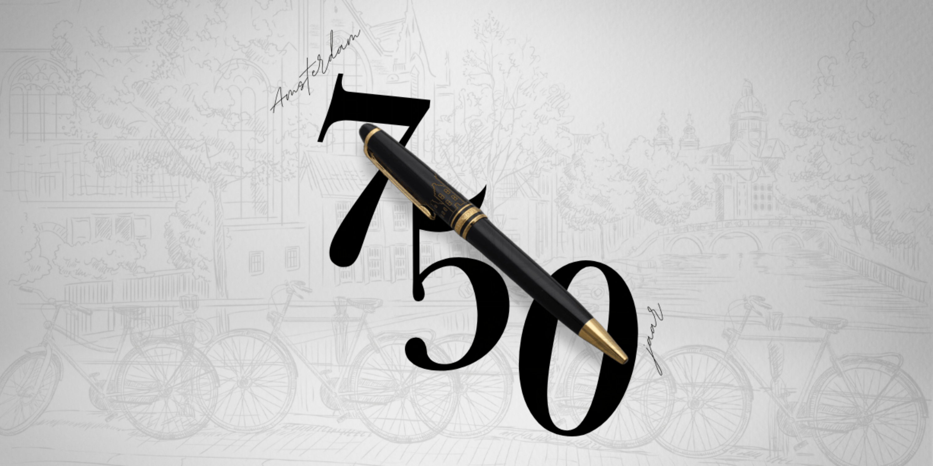 Montblanc x GASSAN Limited Edition pen ter ere van Amsterdam 750 jaar.