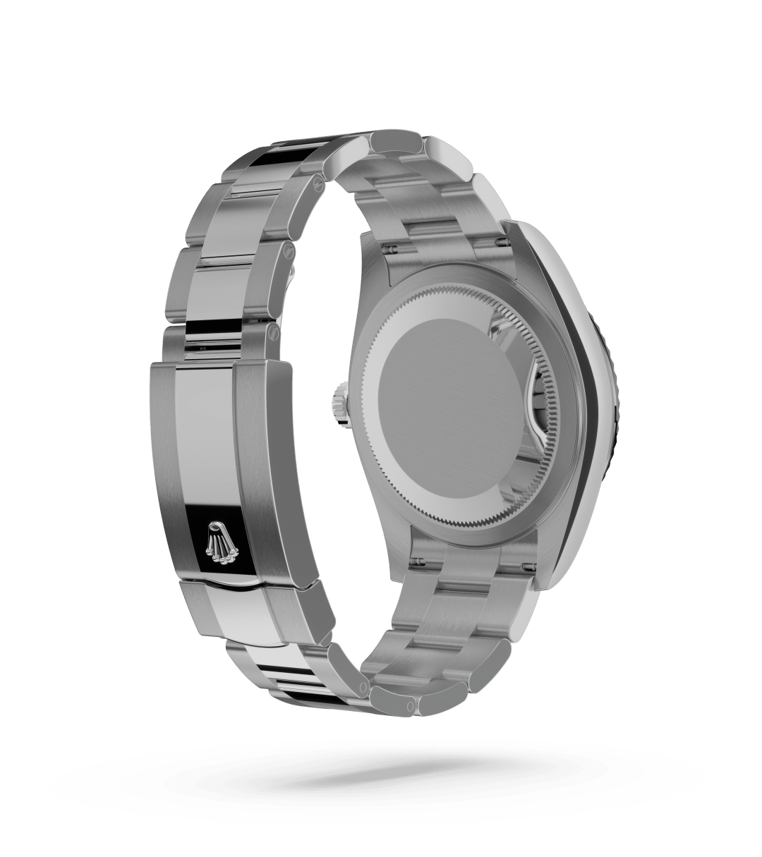 Rolex Sky-Dweller in Oyster, 42 mm, Oystersteel en witgoud with a Mintgroen dial, Gekarteld, bidirectioneel draaibare Rolex Ring Command bezel, and Oyster, massieve driedelige schakels bracelet