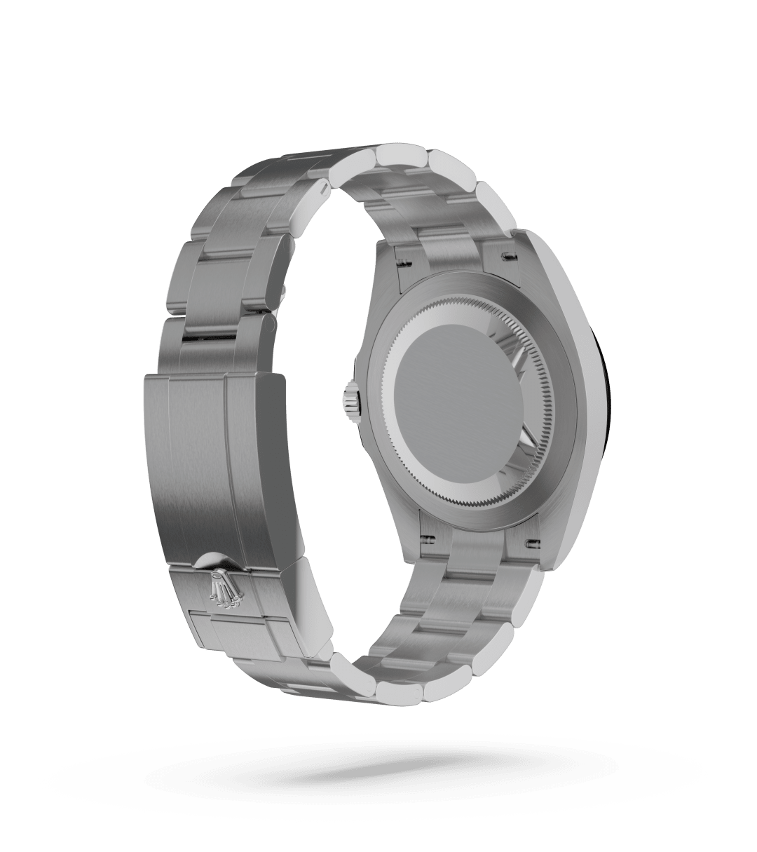 Rolex Air-King in Oyster, 40 mm, Oystersteel with a Zwart dial, Glad bezel, and Oyster, massieve driedelige schakels bracelet