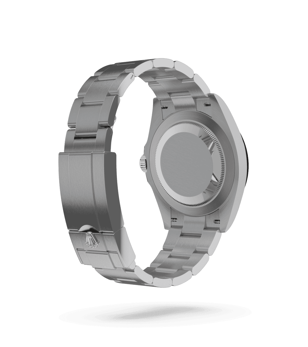 Rolex Air-King in Oyster, 40 mm, Oystersteel with a Black dial, Smooth bezel, and Oyster, three-piece solid links bracelet